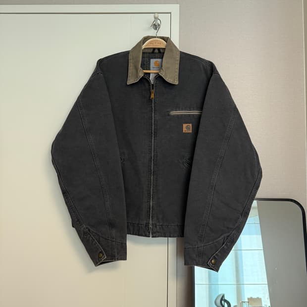 (순정종결개체)[L]칼하트 디트로이트 J97 구형 PTL 황색카라 자켓