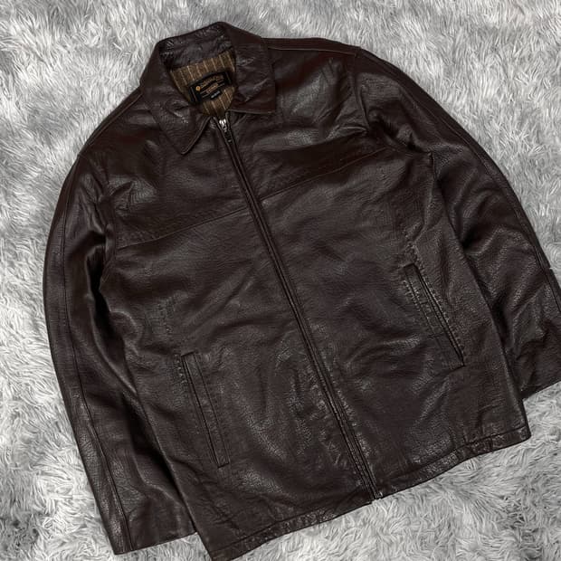 90s VTG 아카이브 CONAD 램스킨 레더 싱글 가죽 자켓 5351 