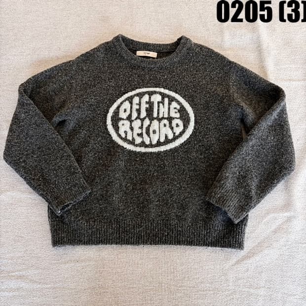 [85] vyur 여성 전면 자수 니트 스웨터 0205(3)