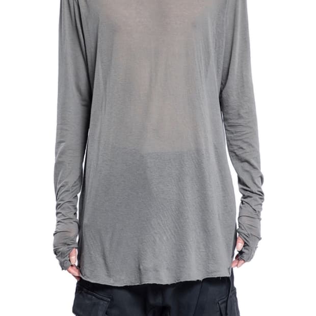 [S] boris bidjan saberi 11 크루넥 코튼 롱슬리브 탑