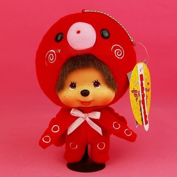 몬치치 차메코 문어 대두 키링