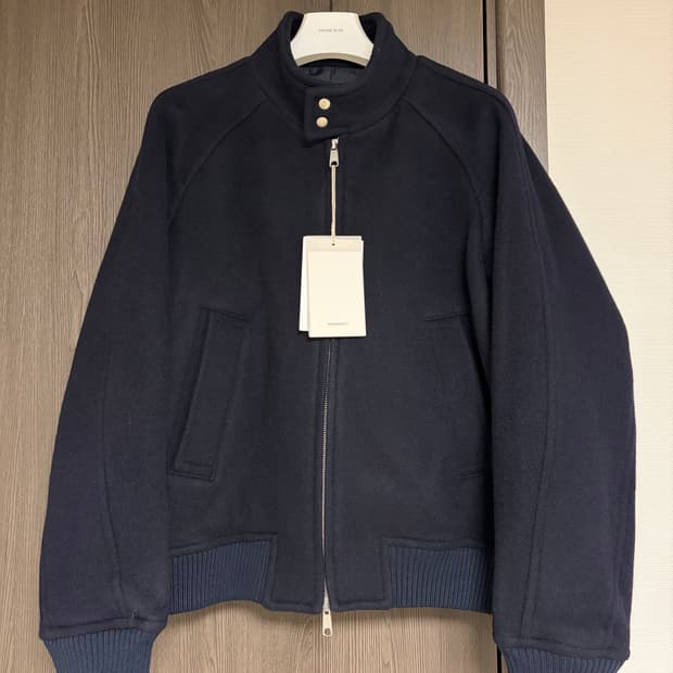 새상품) 애프터프레이 리가즈 해링턴 블루종 네이비 M