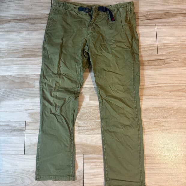그라미치 바지 m사이즈 올리브색