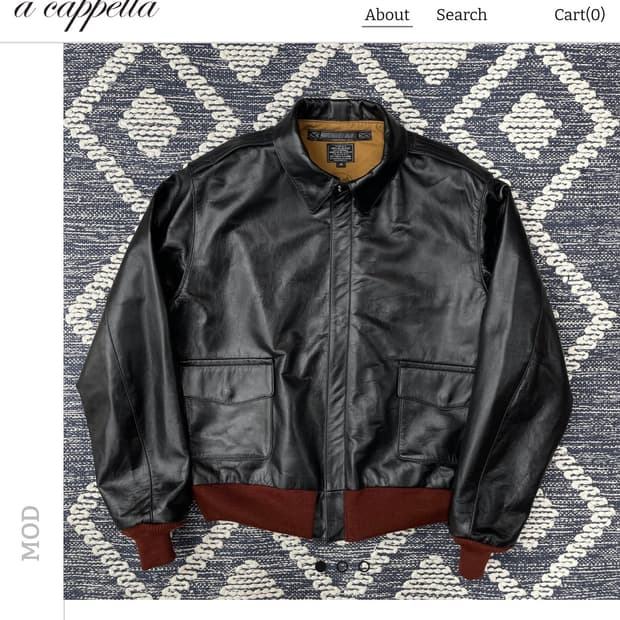 아카펠라클로딩 A-2자켓 레드립
