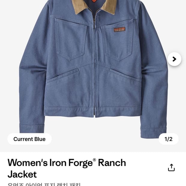 파타고니아 아이언 포지 랜치 자켓