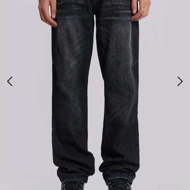 jaded london washed black reed jeans