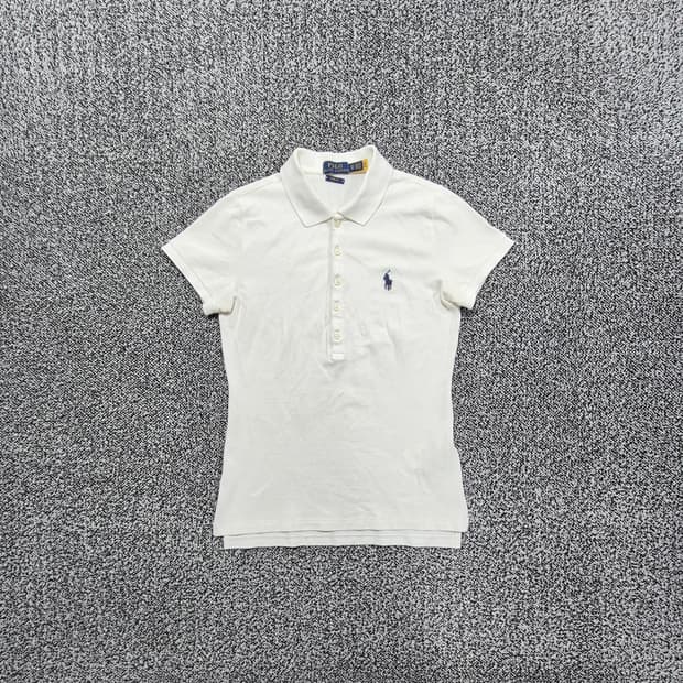 빈티지9. 폴로랄프로렌 여성 슬림핏 카라 반팔티