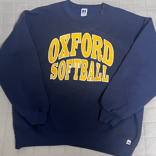 80s러셀 옥스포드 소프트볼 맨투맨