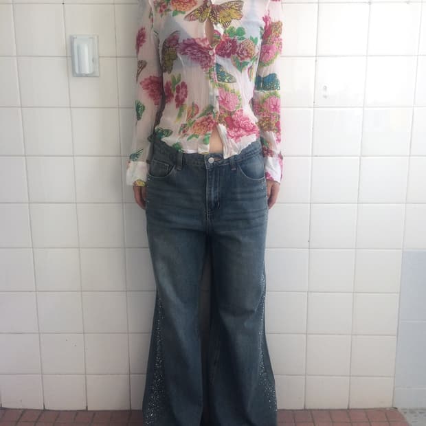 Butterfly pattern shirt