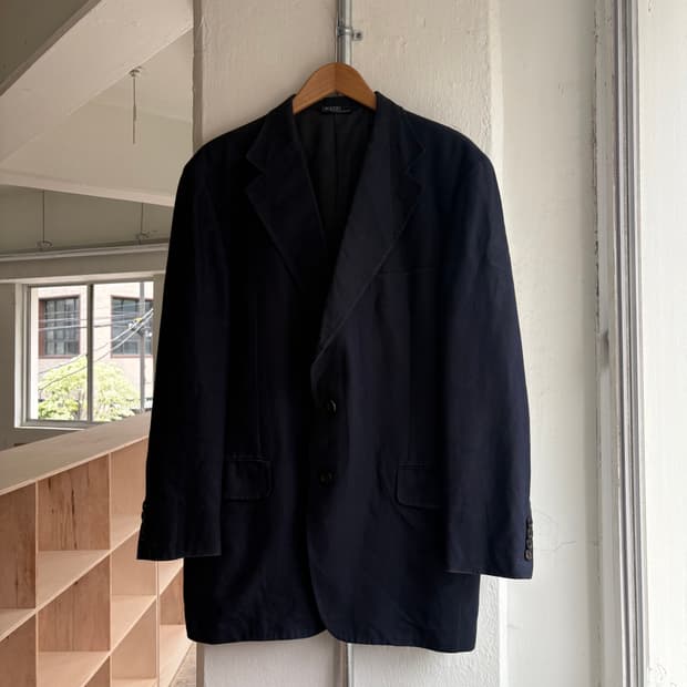 폴로 랄프로렌 네이비 리넨 블레이져