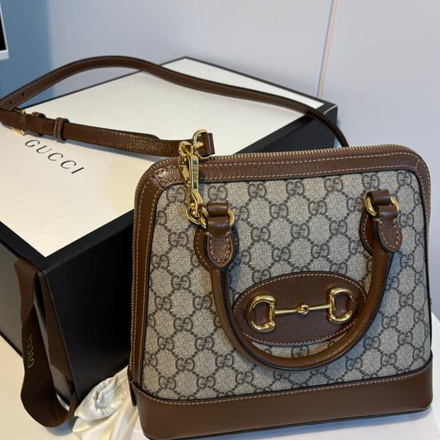 구찌 홀스빗 1955 탑 핸들백