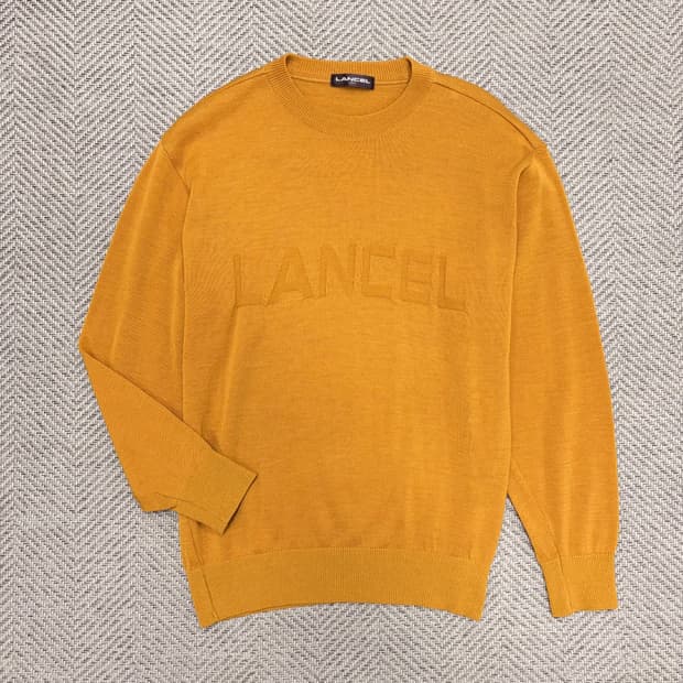 란셀 레터링 니트 v1009