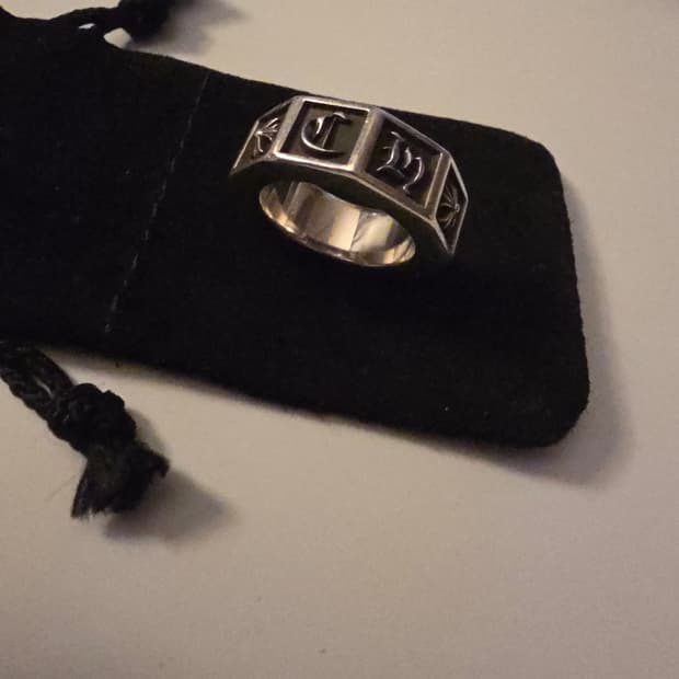 [US8] Chromehearts 알파벳블럭 링 크롬하츠