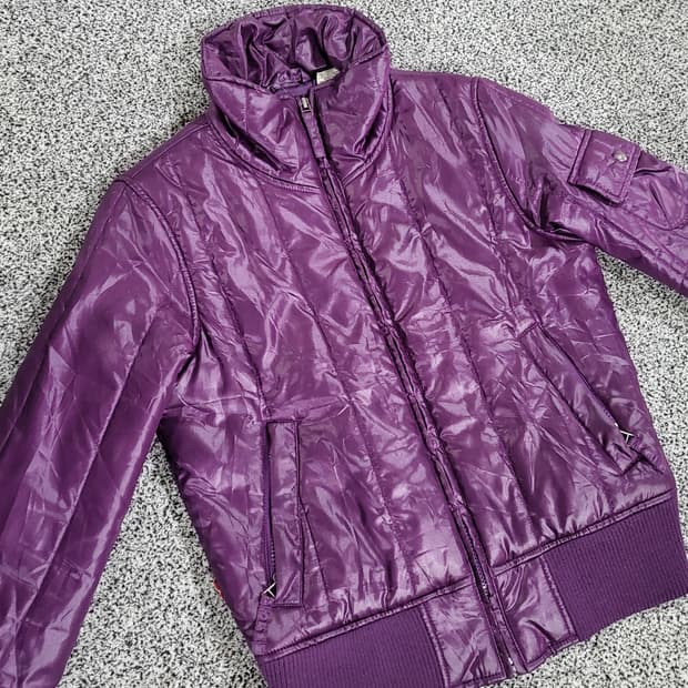 리바이스 퍼플 퀼팅 점퍼