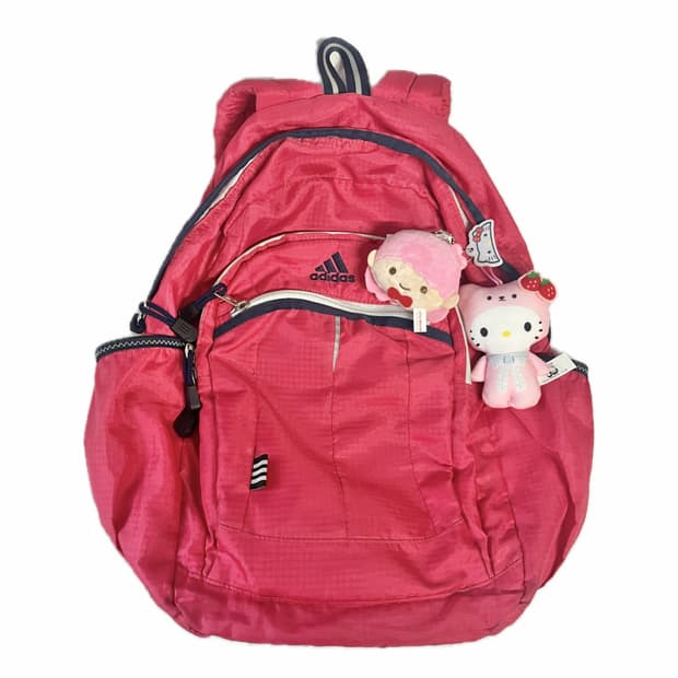 아디다스 y2k 딸기주스색 백팩 🎒