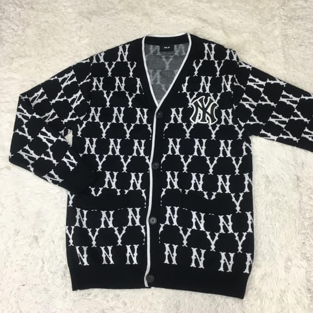 MLB 뉴욕양키스 클래식 모노그램 니트가디건 CC10