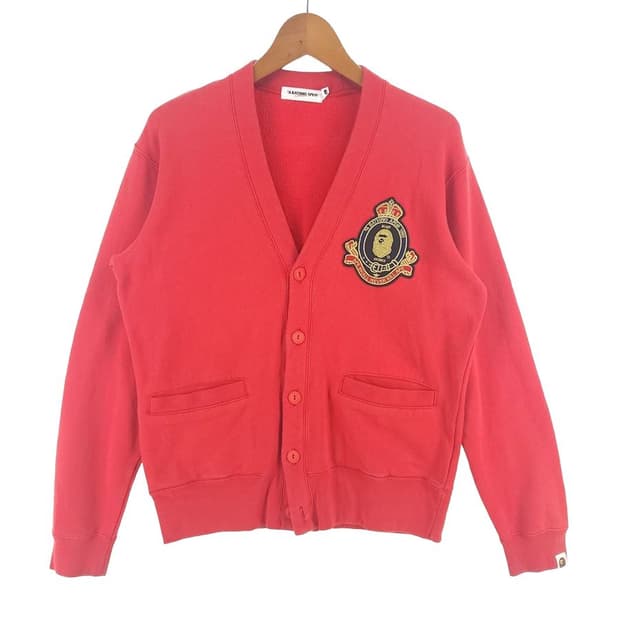 [남M]베이프 코튼 패치 가디건[Y62-144]