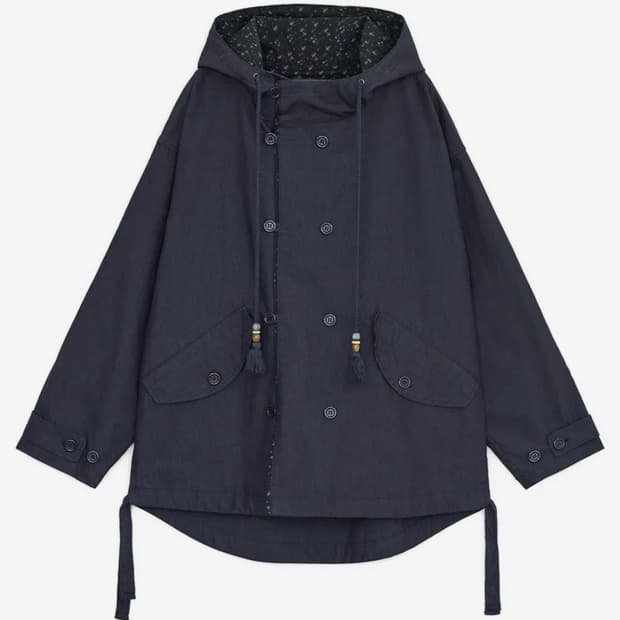 허그유어스킨 야상 네이비