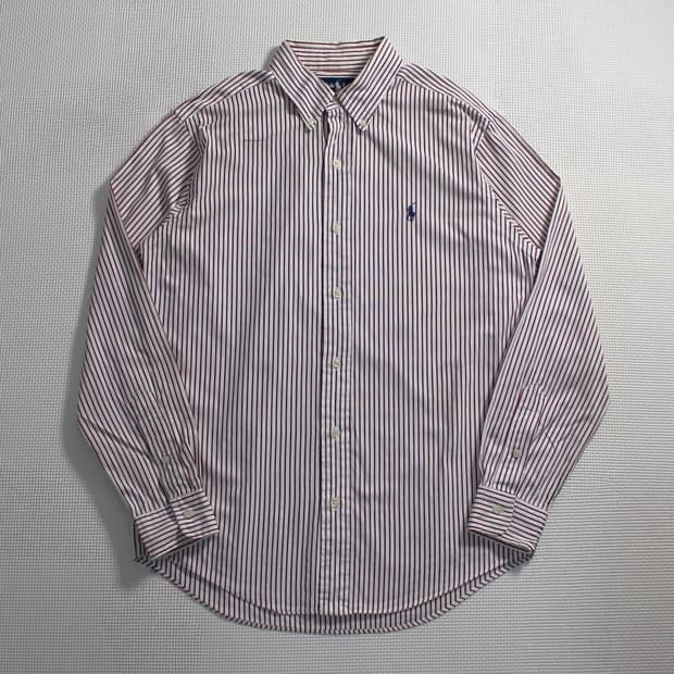 Polo 폴로 랄프로렌 레드 화이트 스프라이트 셔츠