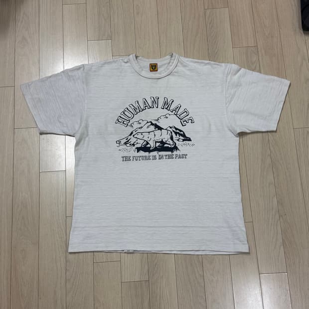 휴먼메이드 그래픽 반팔 티셔츠 화이트 XXL 2XL
