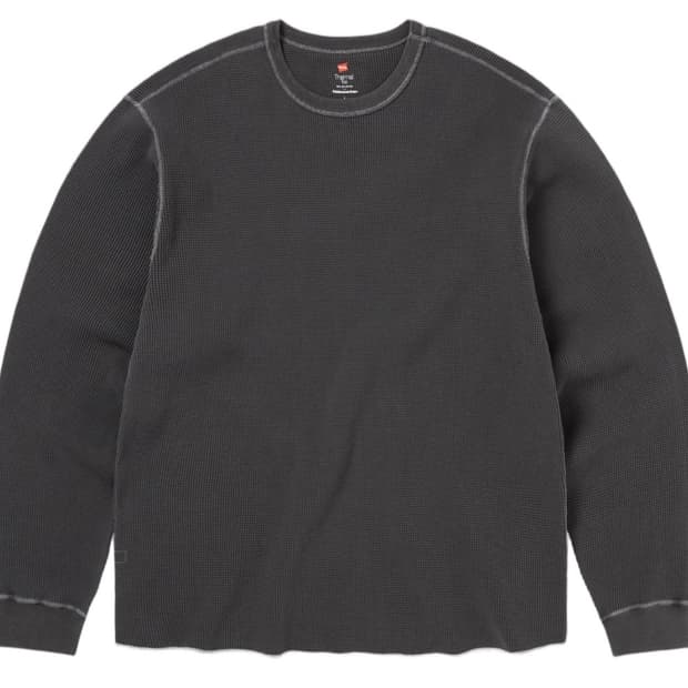 디스이즈네버뎃 X 헤인즈 롱슬리브 챠콜