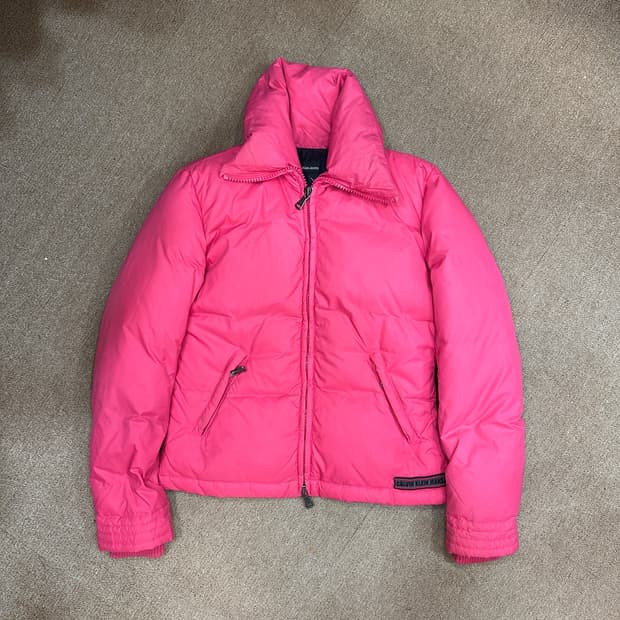 캘빈클라인진스 진핑크 패딩