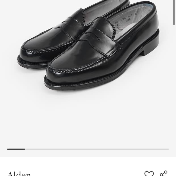 알든 987 로퍼 블랙 us 8D 새상품 풀박스  