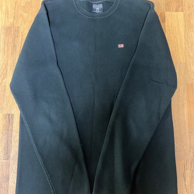 폴로 니트(다크 그린) M