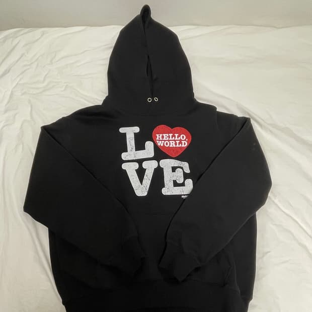 밈더워드로브 love 후드티 