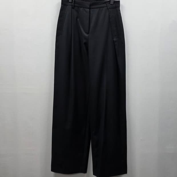 1170 [ MORE THAN YESTERDAY] 블랙 슬랙스 와이드핏