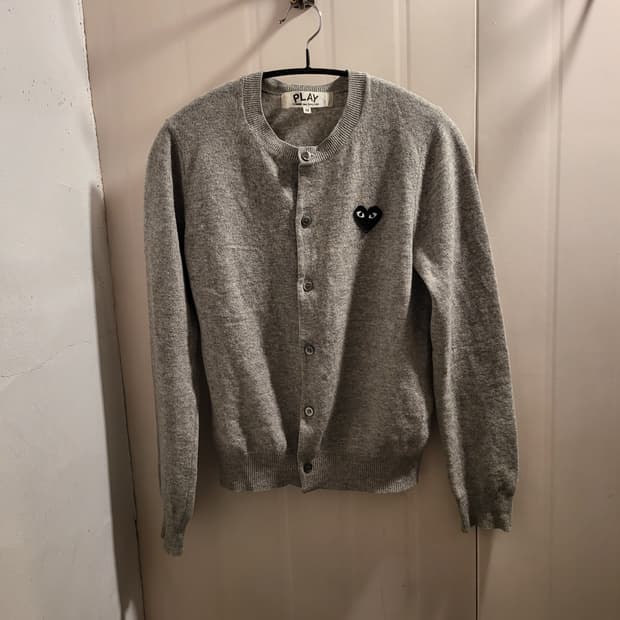 [M]꼼데가르송 블랙와펜 가디건 그레이