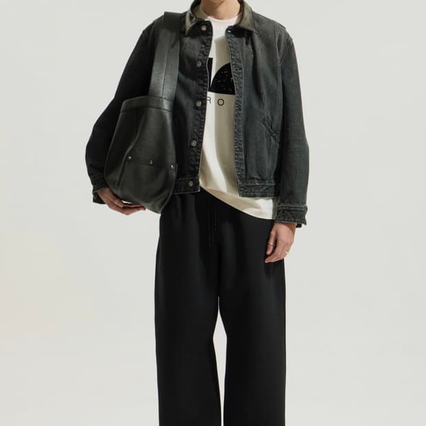 IRO Frisson 데님 드리즐러 자켓 L