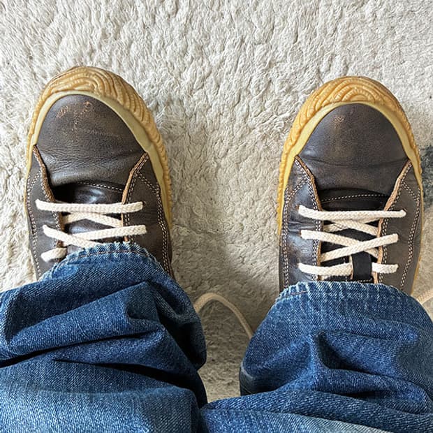 SPINGLE MOVE Kangaroo Leather Sneakers