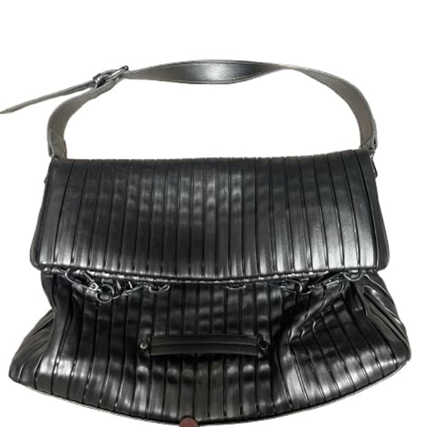 a vintage silver chain bag