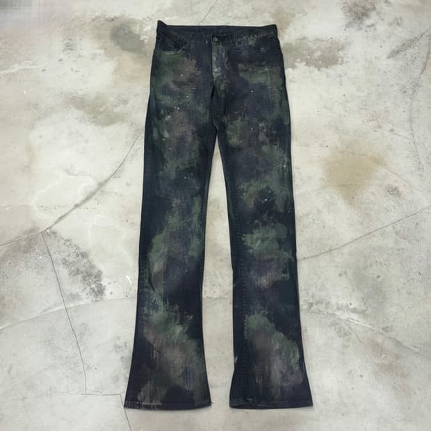 [29] L.G.B S-WOLF Mud Dyed Flare Denim