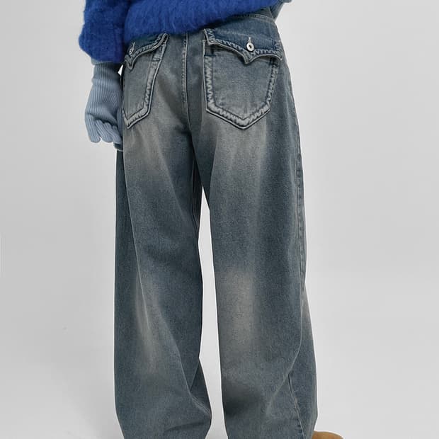 Ootj 카리나 바지/ 블랙업 위라츄 바지(중청)