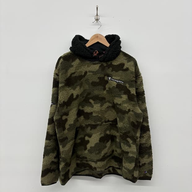 챔피온 카모 플리스 후드티 남/XL