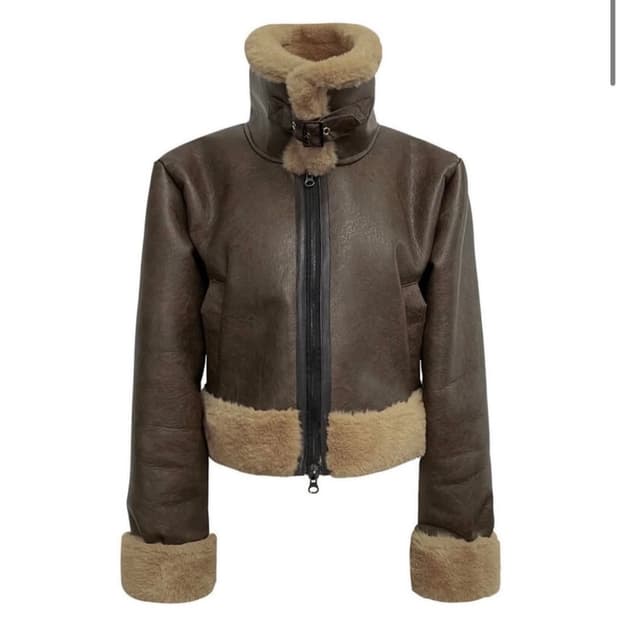 보헤미안서울 무스탕 브라운 21fw