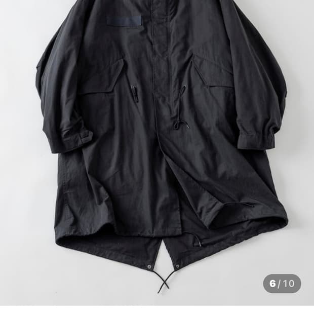 프릭스스토어 M65 25fw 피쉬테일 파카 블랙 L