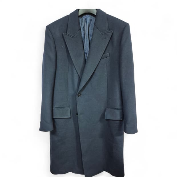 자라 남성용 네이비색 롱코트