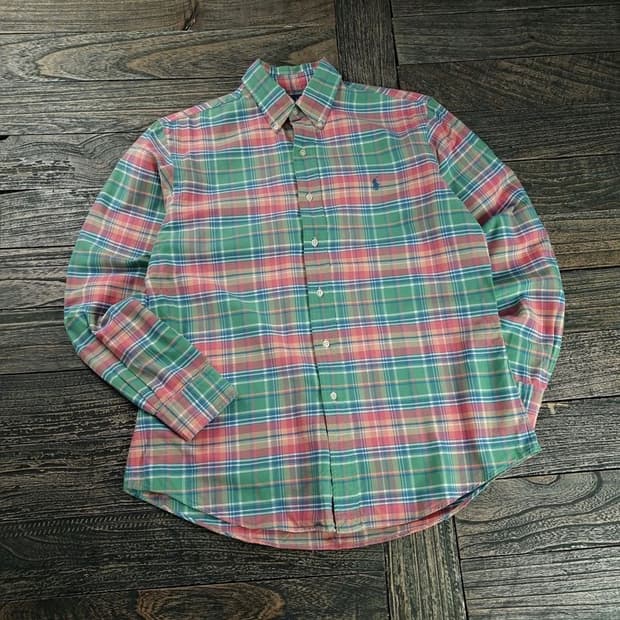 [폴로 랄프로렌] 포니 로고 자수 빈티지 체크 셔츠 M18587