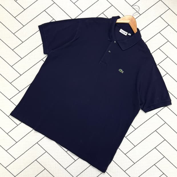 남성 3XL / 라코스테 반팔 카라티 네이비 