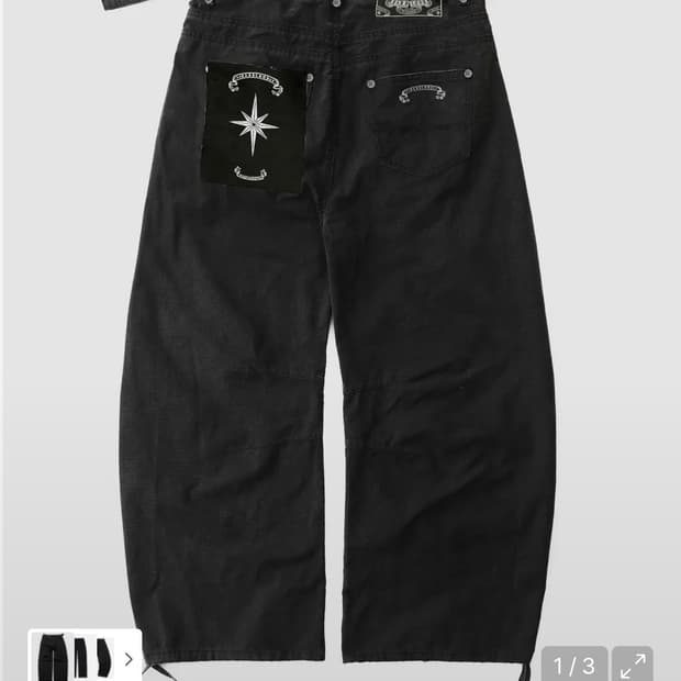 바이퍼 301 세미 커브드 팬츠 - 더스티블랙