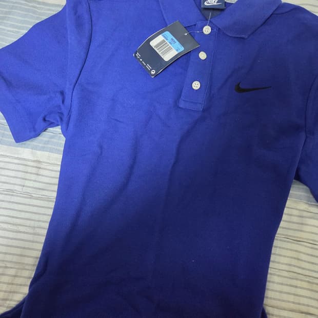 나이키 새상품 블루 pk티