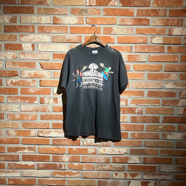 90s USA 빈티지 스켈레톤 반팔 티셔츠