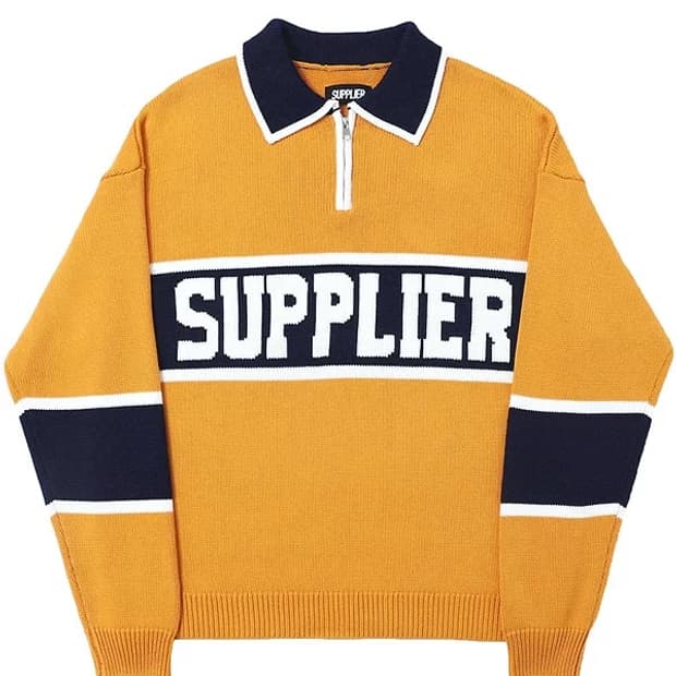 서플라이어(SUPPLIER) 니트 하프 집업