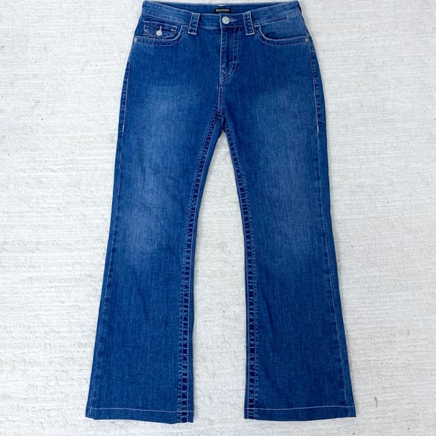 TRUE RELIGION Mid-Blue Straight Jeans