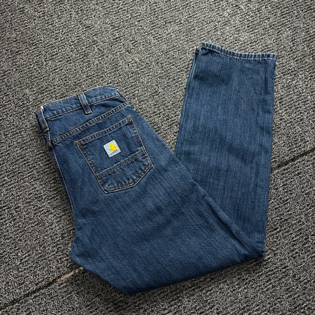 칼하트 USA 오리지날 릴렉스핏 워크 데님 팬츠 1976
