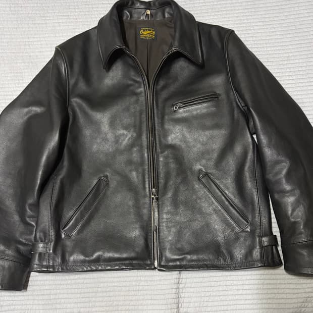 아웃스탠딩 티코어 가죽 레더 스포츠자켓 L