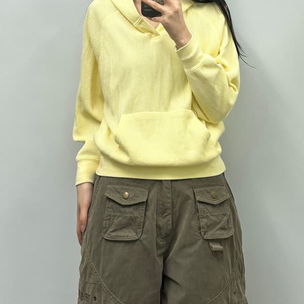 피어오브갓 에센셜 와플 니트 후드티 